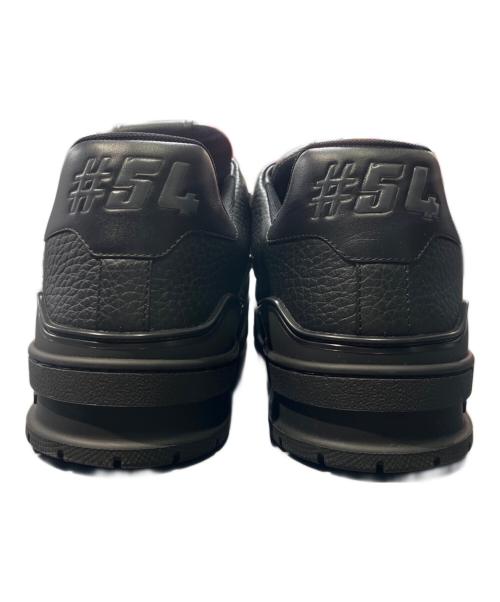 LOUIS VUITTON（ルイ ヴィトン）LOUIS VUITTON (ルイ ヴィトン) Calfskin Monogram Eclipse Mens LV Trainer Sneakers ブラック サイズ:8 1/2の古着・服飾アイテム