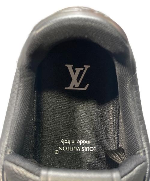 LOUIS VUITTON（ルイ ヴィトン）LOUIS VUITTON (ルイ ヴィトン) Calfskin Monogram Eclipse Mens LV Trainer Sneakers ブラック サイズ:8 1/2の古着・服飾アイテム
