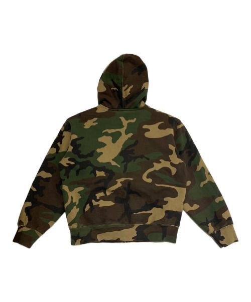 SUPREME（シュプリーム）Supreme (シュプリーム) 25FW Collegiate Applique Zip Up Hooded Sweatshirt Woodland Camo オリーブ サイズ:Sの古着・服飾アイテム