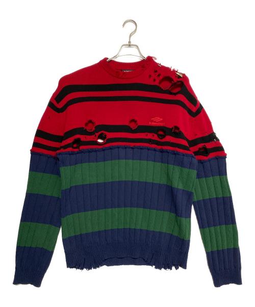 BALENCIAGA（バレンシアガ）BALENCIAGA (バレンシアガ) Crash knit マルチカラー サイズ:XSの古着・服飾アイテム