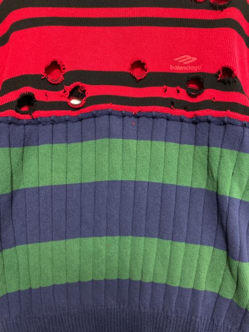 BALENCIAGA（バレンシアガ）BALENCIAGA (バレンシアガ) Crash knit マルチカラー サイズ:XSの古着・服飾アイテム