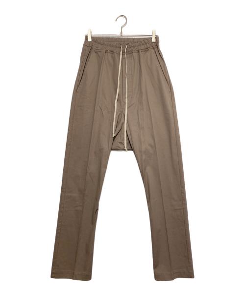 RICK OWENS（リックオウエンス）RICK OWENS (リックオウエンス) 25SS ドローストリングロングパンツ カーキ サイズ:44の古着・服飾アイテム