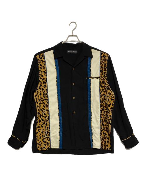 WACKO MARIA（ワコマリア）WACKO MARIA (ワコマリア) SWITCHING SHIRT L/S (TYPE-1) ブラック サイズ:XLの古着・服飾アイテム