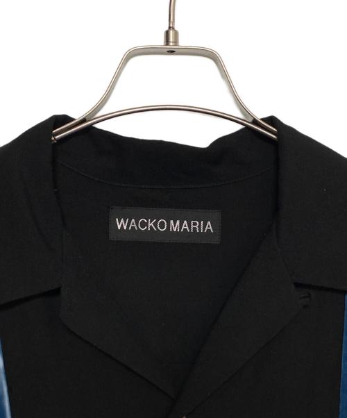WACKO MARIA（ワコマリア）WACKO MARIA (ワコマリア) SWITCHING SHIRT L/S (TYPE-1) ブラック サイズ:XLの古着・服飾アイテム