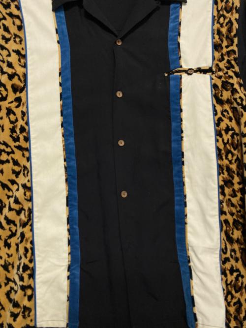 WACKO MARIA（ワコマリア）WACKO MARIA (ワコマリア) SWITCHING SHIRT L/S (TYPE-1) ブラック サイズ:XLの古着・服飾アイテム