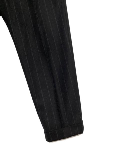 WACKO MARIA（ワコマリア）WACKO MARIA (ワコマリア) STRIPED PLEATED TROUSERS ブラック サイズ:XLの古着・服飾アイテム