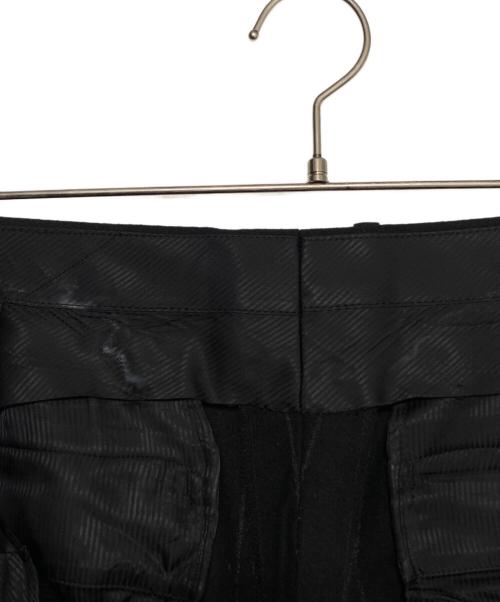 WACKO MARIA（ワコマリア）WACKO MARIA (ワコマリア) STRIPED PLEATED TROUSERS ブラック サイズ:XLの古着・服飾アイテム