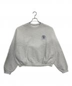 ALEXANDER WANGアレキサンダー・ワン）の古着「Logo Oversized Cotton Terry Sweatshirt」｜グレー