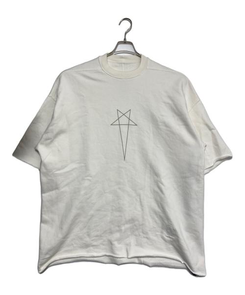 DRKSHDW（ダークシャドウ）DRKSHDW (ダークシャドウ) クルーネックカットオフスウェット アイボリー サイズ:ONE SIZEの古着・服飾アイテム