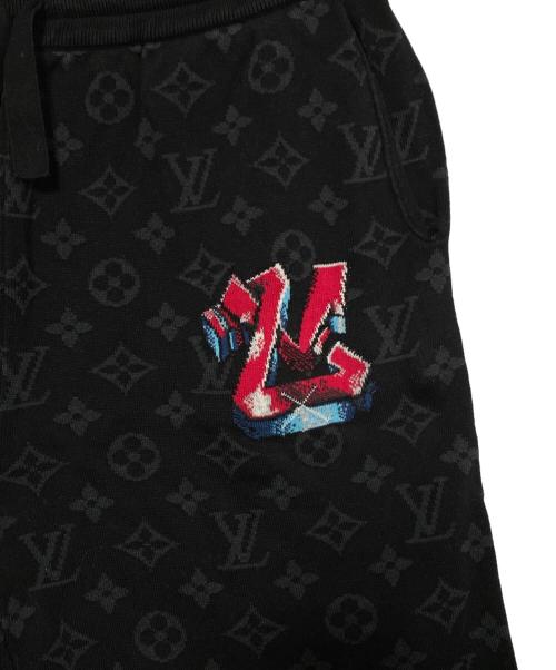 LOUIS VUITTON（ルイ ヴィトン）LOUIS VUITTON (ルイ ヴィトン) 22AW LV GRAFITI SHORTS LVグラフィティ モノグラムショーツ ブラック サイズ:Lの古着・服飾アイテム