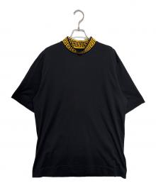 FENDI×VERSACE（フェンディ×ヴェルサーチェ）の古着「ネックロゴ カットソー」｜ブラック