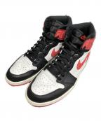 NIKEナイキ）の古着「AIR JORDAN 1 RETRO HIGH "TRACK RED"」｜レッド×ホワイト