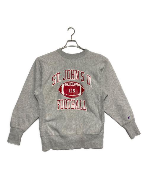 Champion（チャンピオン）Champion (チャンピオン) ST.JOHNS FOOTBALL Reverse Weave グレー サイズ:Lの古着・服飾アイテム