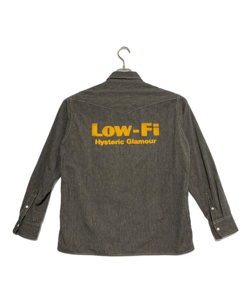 Hysteric Glamour（ヒステリックグラマー）Hysteric Glamour (ヒステリックグラマー) LOW-FI刺繍 ウエスタンシャツ グレー サイズ:Mの古着・服飾アイテム