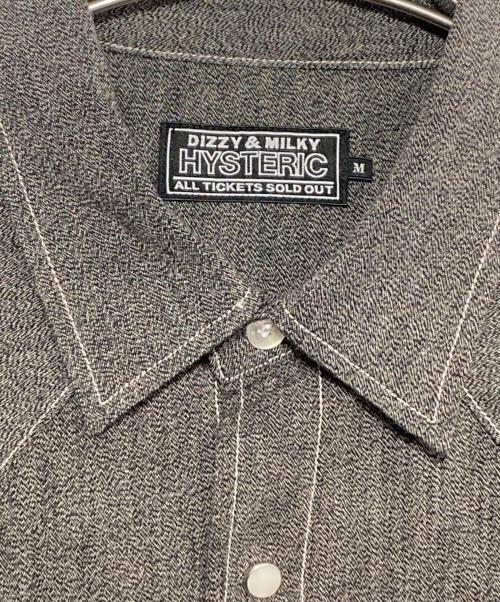 Hysteric Glamour（ヒステリックグラマー）Hysteric Glamour (ヒステリックグラマー) LOW-FI刺繍 ウエスタンシャツ グレー サイズ:Mの古着・服飾アイテム