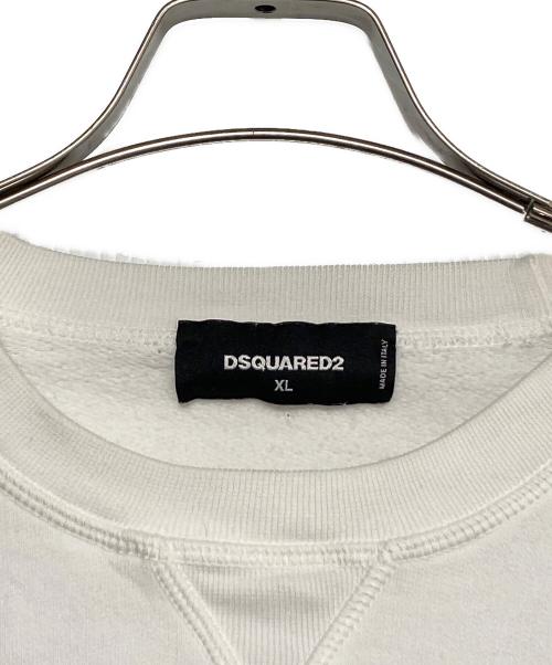 DSQUARED2（ディースクエアード）DSQUARED2 (ディースクエアード)  Pepsi sweat ホワイト サイズ:XLの古着・服飾アイテム