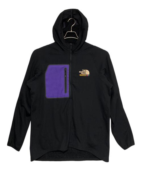 GUCCI（グッチ）GUCCI (グッチ) THE NORTH FACE (ザ ノース フェイス) Technical jersey fleece pullover hoodie ブラック サイズ:XLの古着・服飾アイテム