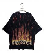 SUPREME×MM6 Maison Margielaシュプリーム×エムエムシックスメゾンマルジェラ）の古着「Liquid Blue Oversized Tee」｜ブラック