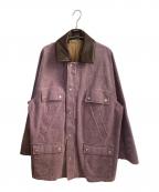 AURALEEオーラリー）の古着「WASHED ORGANIC CANVAS HUNTING BLOUSON」｜パープル