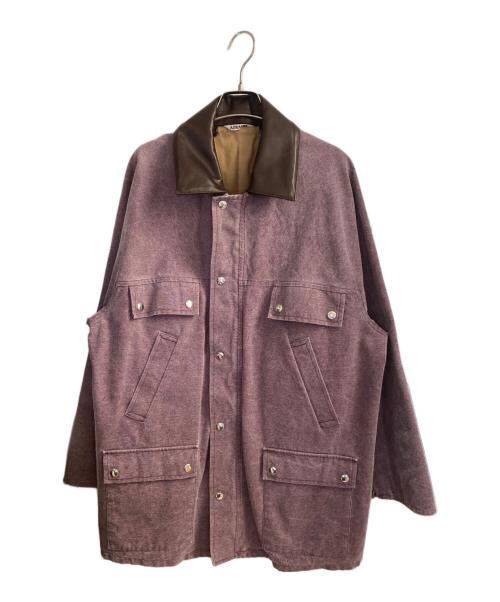 AURALEE（オーラリー）AURALEE (オーラリー) WASHED ORGANIC CANVAS HUNTING BLOUSON パープル サイズ:3の古着・服飾アイテム