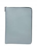 FENDIフェンディ）の古着「レザークラッチバッグ/7N0167」｜スカイブルー