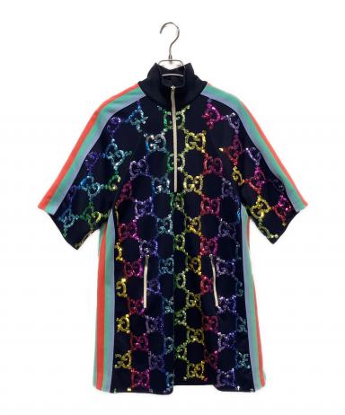 中古・古着通販】GUCCI (グッチ) GGマルチカラースパンコールワンピ