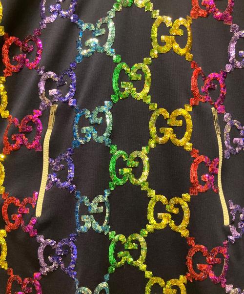 GUCCI（グッチ）GUCCI (グッチ) GGマルチカラースパンコールワンピ ネイビー サイズ:Sの古着・服飾アイテム