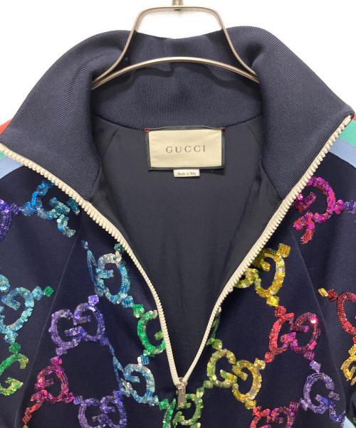 GUCCI（グッチ）GUCCI (グッチ) GGマルチカラースパンコールワンピ ネイビー サイズ:Sの古着・服飾アイテム