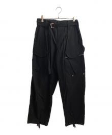 sacai（サカイ）の古着「21AW Cotton Oxford Pants」｜ブラック