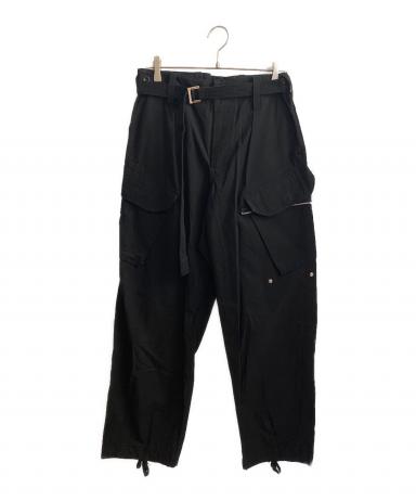 中古・古着通販】sacai (サカイ) 21AW Cotton Oxford Pants ブラック