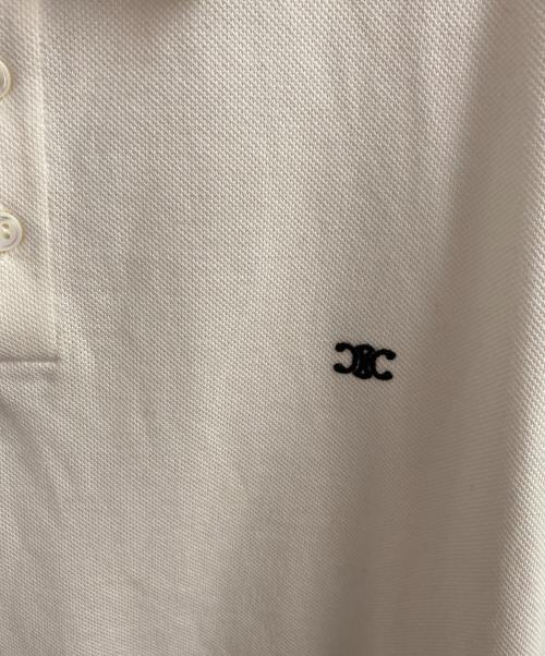 CELINE（セリーヌ）CELINE (セリーヌ) トリオンフ半袖ポロシャツ ホワイト サイズ:XXLの古着・服飾アイテム