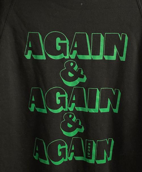 sacai（サカイ）sacai (サカイ) AGAIN & AGAIN & AGAIN Hoodie ブラック サイズ:2の古着・服飾アイテム