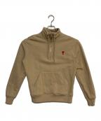 AMI Alexandre Mattiussiアミアレクサンドルマテュッシ）の古着「Zipped Sweatshirt」｜ベージュ