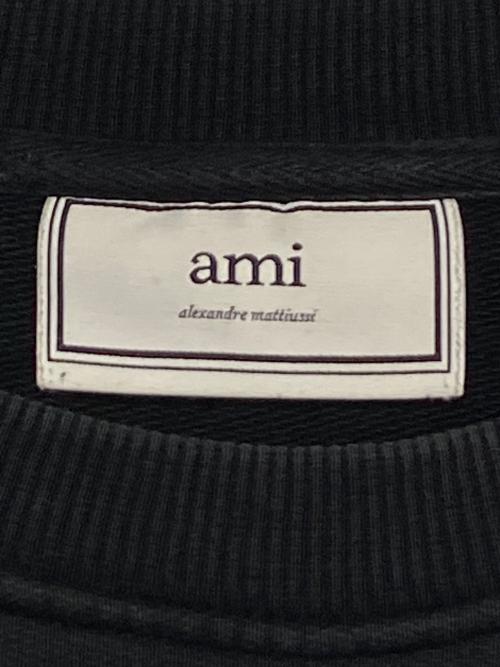 AMI Alexandre Mattiussi（アミアレクサンドルマテュッシ）AMI Alexandre Mattiussi (アミアレクサンドルマテュッシ) フロントロゴスウェット ブラック サイズ:XLの古着・服飾アイテム
