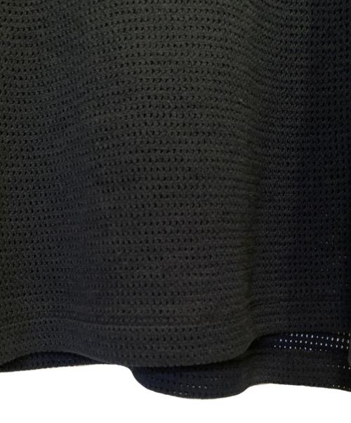 CELINE（セリーヌ）CELINE (セリーヌ) 16 メッシュジャージスパンコールカットソー ブラック×ゴールド サイズ:Lの古着・服飾アイテム