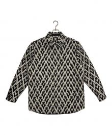 VALENTINO（ヴァレンティノ）の古着「キルティングジャケット」｜ホワイト×ブラック