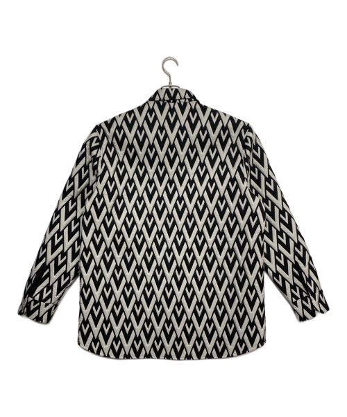 VALENTINO（ヴァレンティノ）VALENTINO (ヴァレンティノ) キルティングジャケット ホワイト×ブラック サイズ:50の古着・服飾アイテム