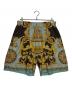 FENDI（フェンディ）の古着「Fendace Baroque Silk Shorts Gold Blue」｜スカイブルー