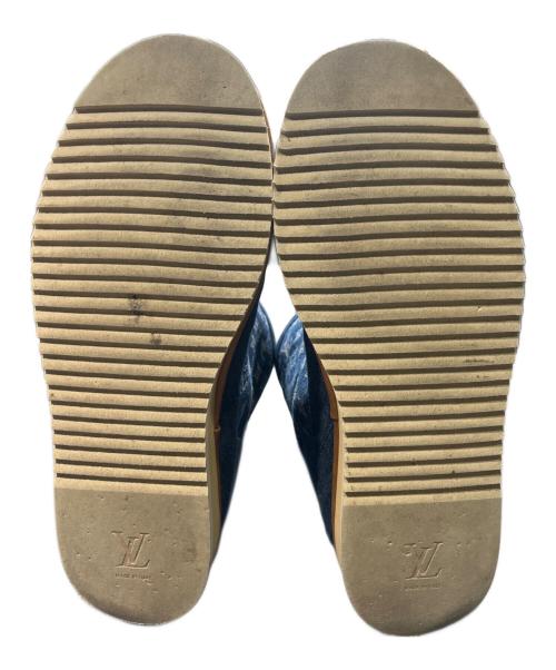 LOUIS VUITTON（ルイ ヴィトン）LOUIS VUITTON (ルイ ヴィトン) NIGO (二ゴー) LV コージー・ライン モノグラム・デニム ムートンブーツ インディゴ サイズ:11の古着・服飾アイテム