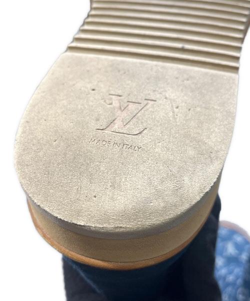 LOUIS VUITTON（ルイ ヴィトン）LOUIS VUITTON (ルイ ヴィトン) NIGO (二ゴー) LV コージー・ライン モノグラム・デニム ムートンブーツ インディゴ サイズ:11の古着・服飾アイテム