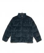 Calvin Klein Jeansカルバンクラインジーンズ）の古着「コーデュロイ 中綿 ダウンジャケット」｜ネイビー