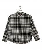 SUPREMEシュプリーム）の古着「25FW Plaid Flannel Shirt」｜ブラック×ホワイト