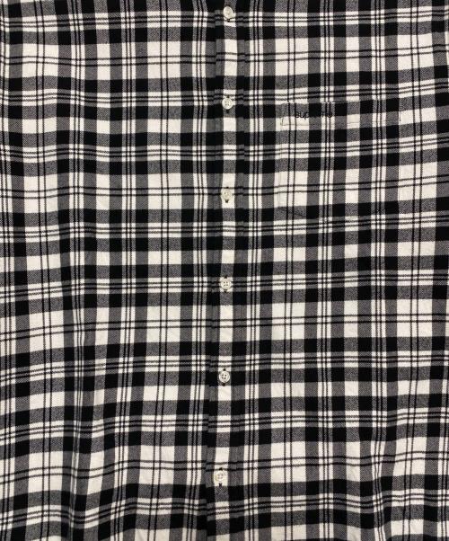 SUPREME（シュプリーム）SUPREME (シュプリーム) 25FW Plaid Flannel Shirt ブラック×ホワイト サイズ:Mの古着・服飾アイテム