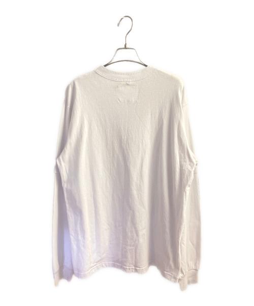 sacai（サカイ）sacai (サカイ) プレーン長袖カットソー ホワイト サイズ:４の古着・服飾アイテム