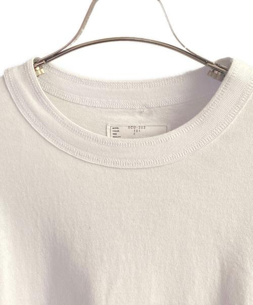 sacai（サカイ）sacai (サカイ) プレーン長袖カットソー ホワイト サイズ:4の古着・服飾アイテム