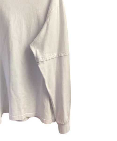 sacai（サカイ）sacai (サカイ) プレーン長袖カットソー ホワイト サイズ:4の古着・服飾アイテム