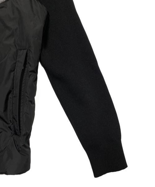 MONCLER（モンクレール）MONCLER (モンクレール) Hooded Cardigan ブラック×ホワイト サイズ:Sの古着・服飾アイテム