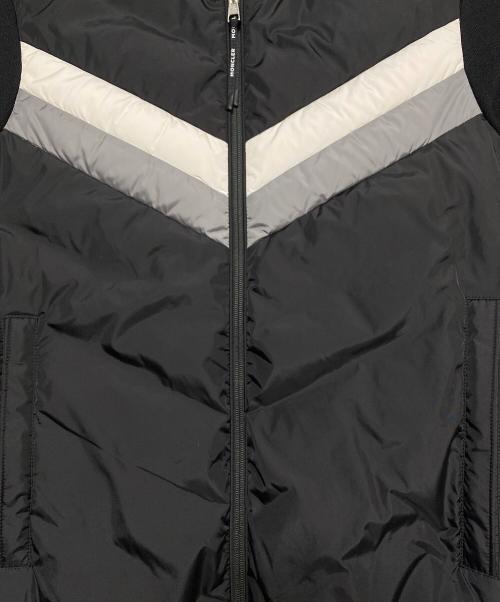 MONCLER（モンクレール）MONCLER (モンクレール) Hooded Cardigan ブラック×ホワイト サイズ:Sの古着・服飾アイテム