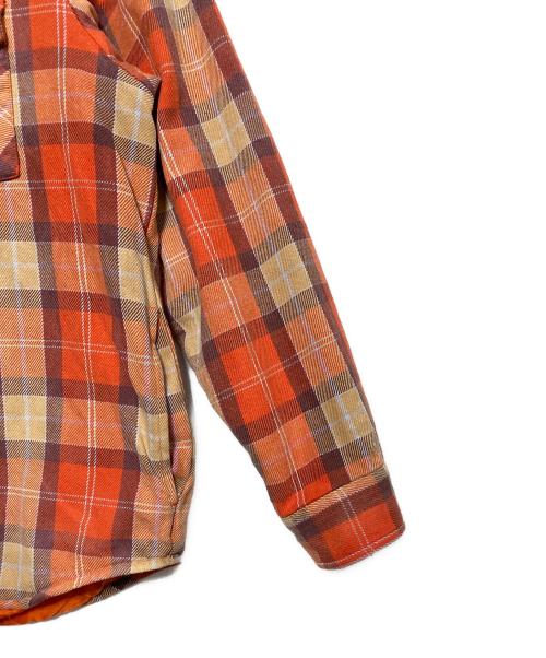 SUPREME（シュプリーム）SUPREME (シュプリーム) Quilted Flannel Snap Shirt オレンジ サイズ:Ｌの古着・服飾アイテム