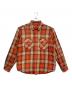 SUPREME（シュプリーム）の古着「Quilted Flannel Snap Shirt」｜オレンジ